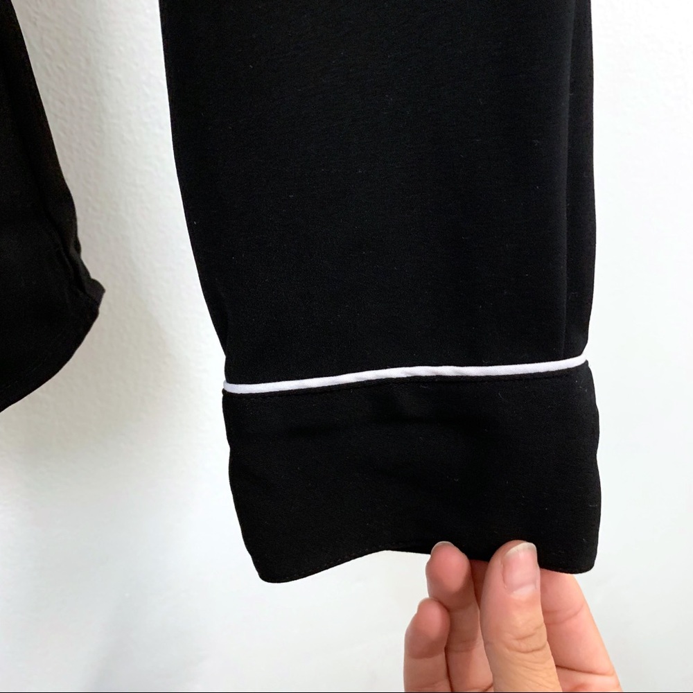 Halogen Black Button Down Blouse - image 6